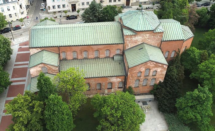 Saint Sophia Church, view of the brick basilica