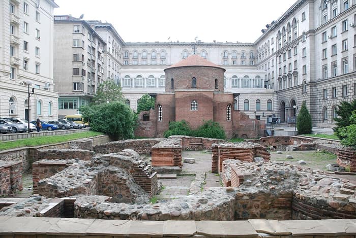 Saint George Rotunda and its surroundings in Sofia