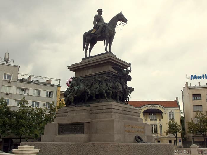 The Monument to the Tsar Liberator in Sofia, view of the monument