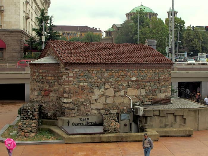 Saint Petka of the Saddlemakers Church in central Sofia, 2014