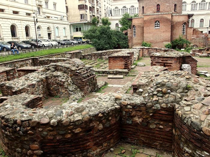 The Rotunda and ancient remains in Sofia, 2014, second view
