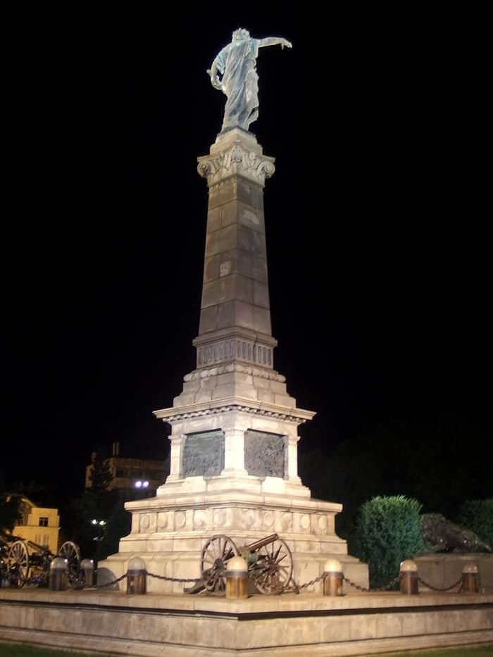 The Monument of Liberty in Ruse, another view of the square