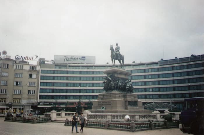 The equestrian statue of Alexander II in Sofia