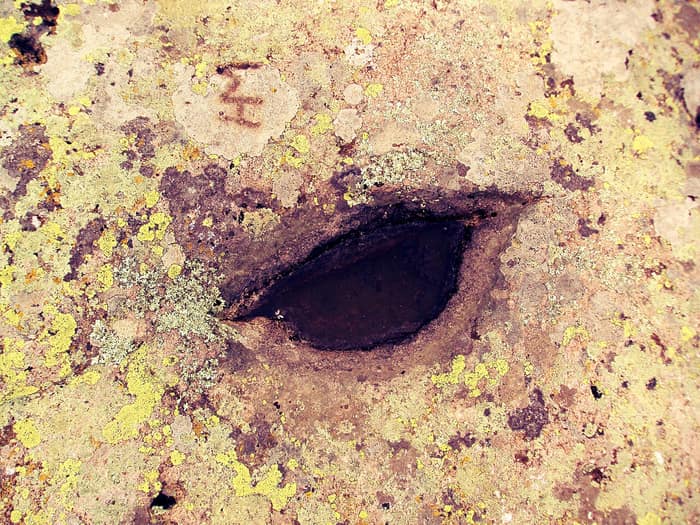 A rock formation at Belintash that resembles an eye
