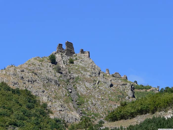 Anewsko Kale, Blick auf die Steinreste