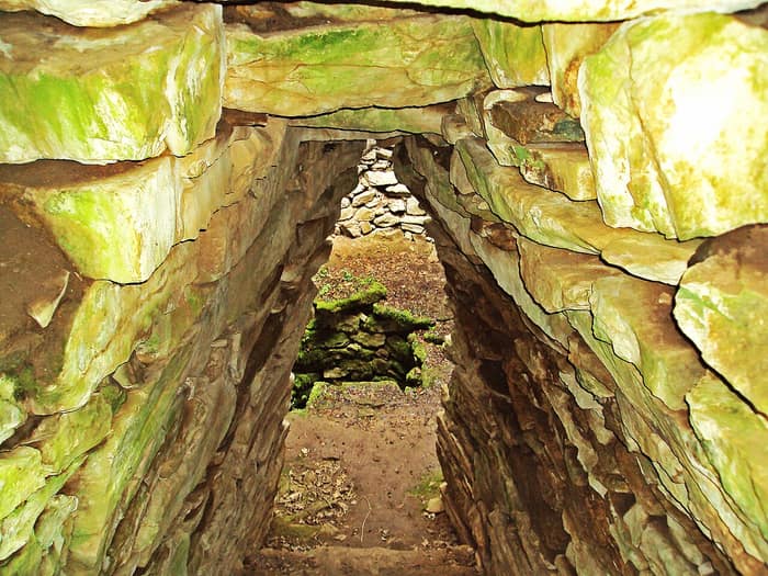 Stone arch of the sacred pit near Garlo
