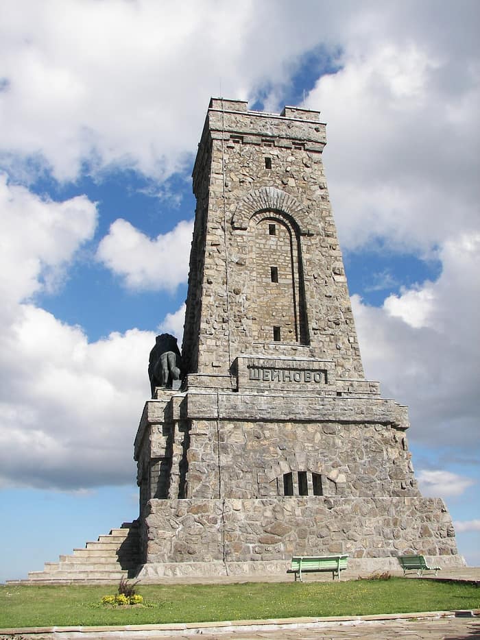 Monumentul de la Șipka, prima vedere de detaliu