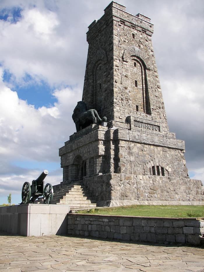 Monumentul de la Șipka, a doua vedere de detaliu