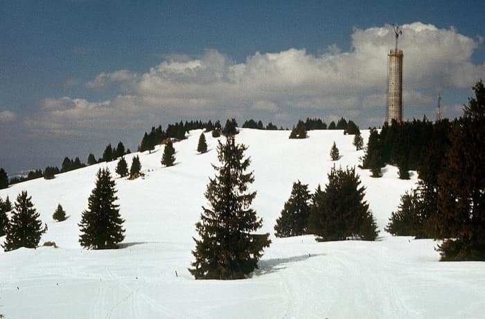 Fotografie de arhivă din zona Pamporovo, probabil din jurul anului 1970, a treia perspectivă