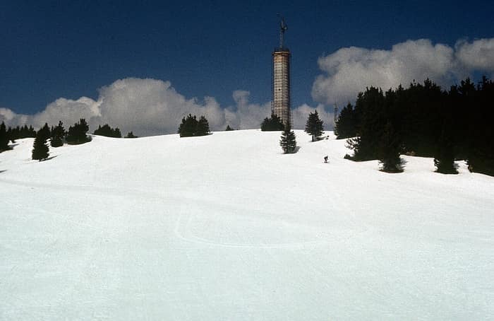 Fotografie de arhivă din zona Pamporovo, probabil din jurul anului 1970, a doua perspectivă