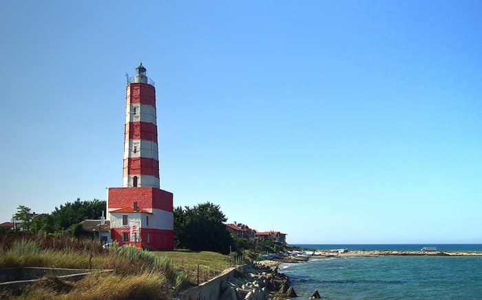 Der Leuchtturm Schabla am Kap Schabla