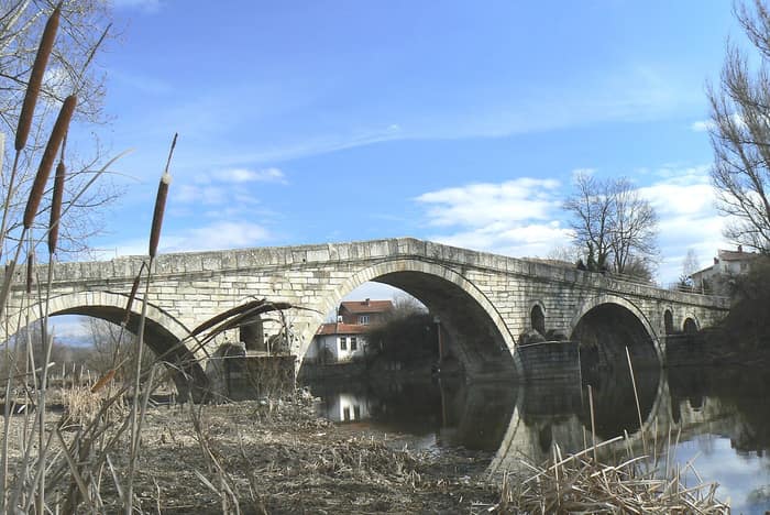 Podul Kadin de la Nevestino, vedere laterală