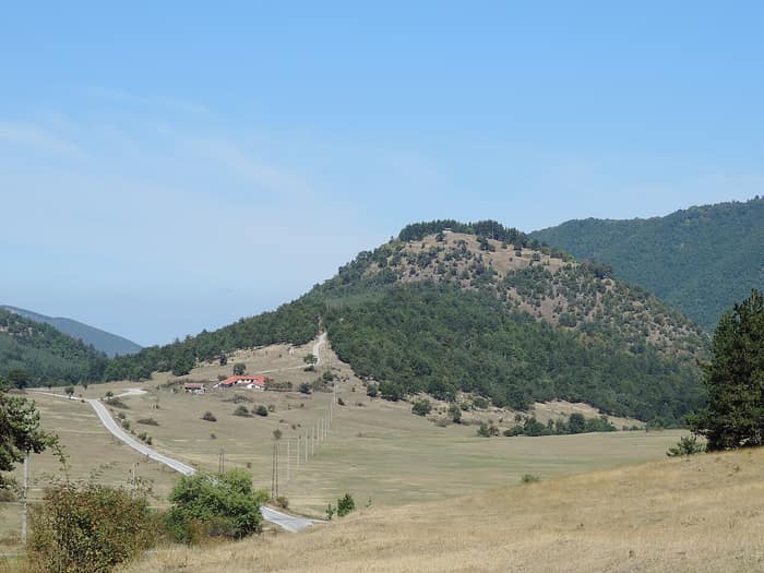Cetatea Țepina, vedere spre ruine